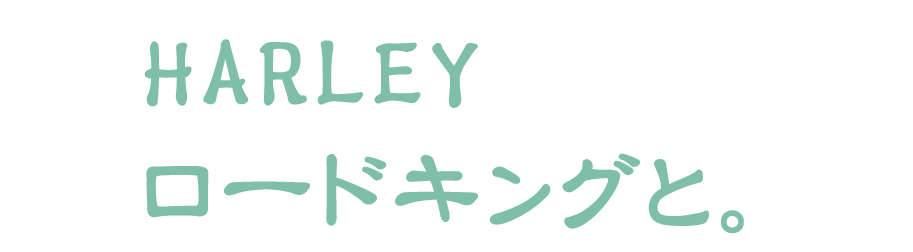 HARLEYロードキングと。